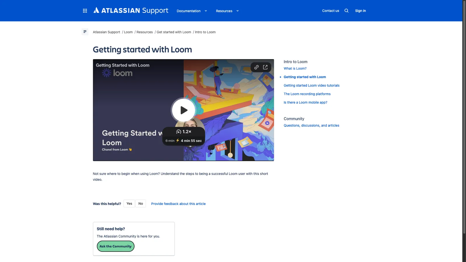 Loom knowledge base