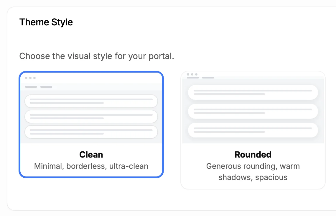Theme customization
